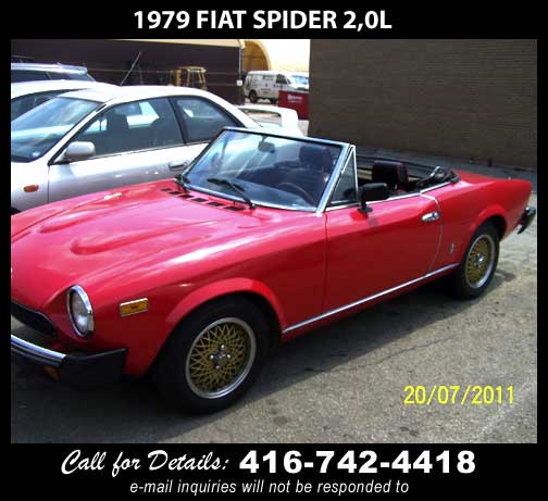 1979 Fiat Spider 2,0l