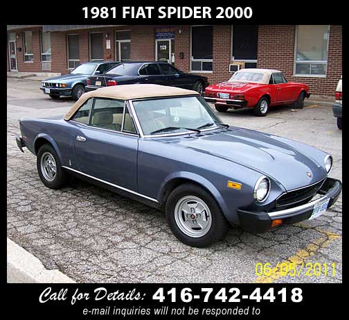 1981 Fiat Spider 2000
