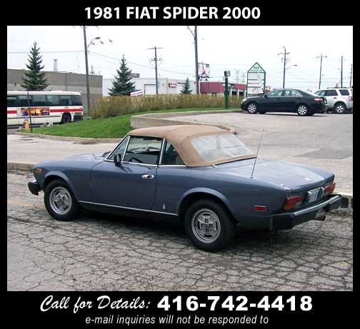 1981 Fiat Spider 2000