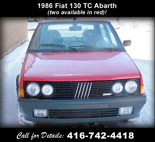 1986 Fiat 130 TC Abarth - For Sale
