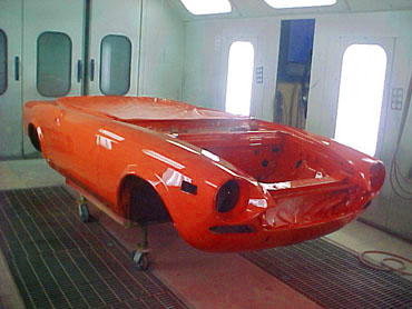 Fiat Spider  Orange Paint